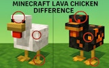 Projectilecraft Lava Chicken Difference: Spot The Differences Puzzle Game