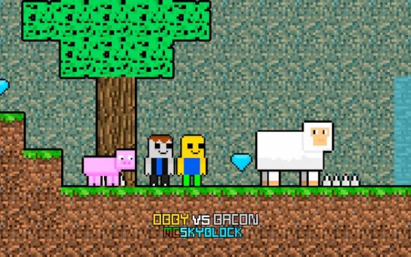 Obby vs Bacon MCSkyblock Adventure