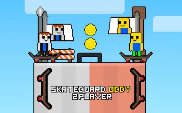 Skateboard Obby 2 Player: Online Co-op Skateboarding Game