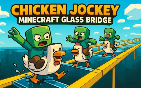 Chicken Jockey: Glass Bridge Survival Online Game