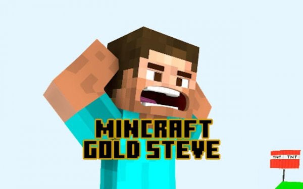 Projectilecraft Gold Steve: Jump & Collect Online Game