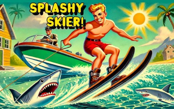 Splashy Skier Water Skiing Online Game
