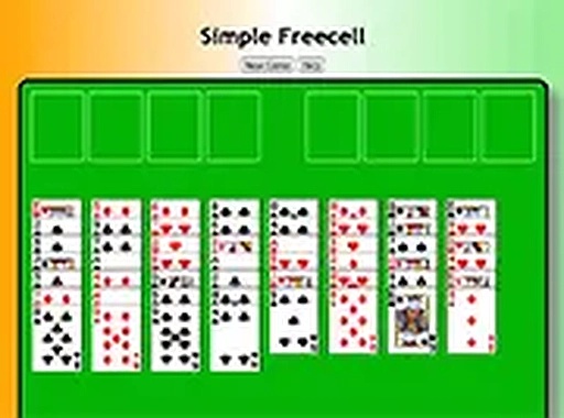 Simple Freecell Solitaire Game