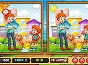 Pet Care 5 Differences Online Game