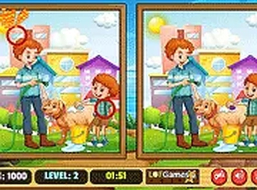 Pet Care 5 Differences Online Game